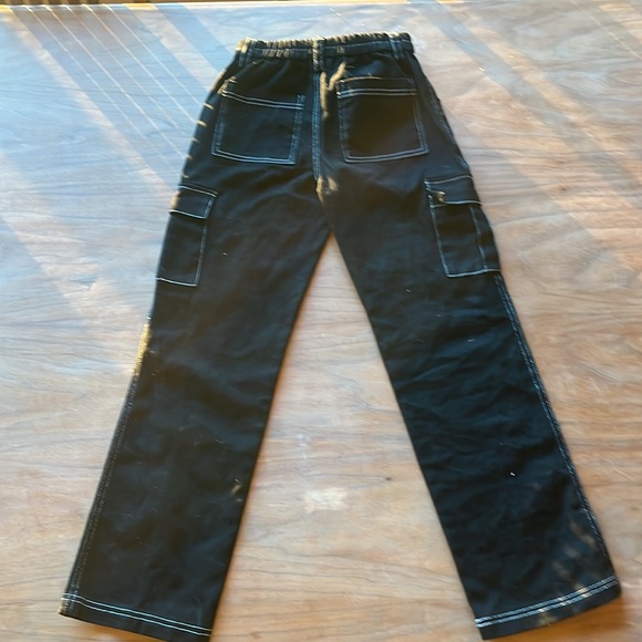 girls black cargo pants - Picture 2 of 2